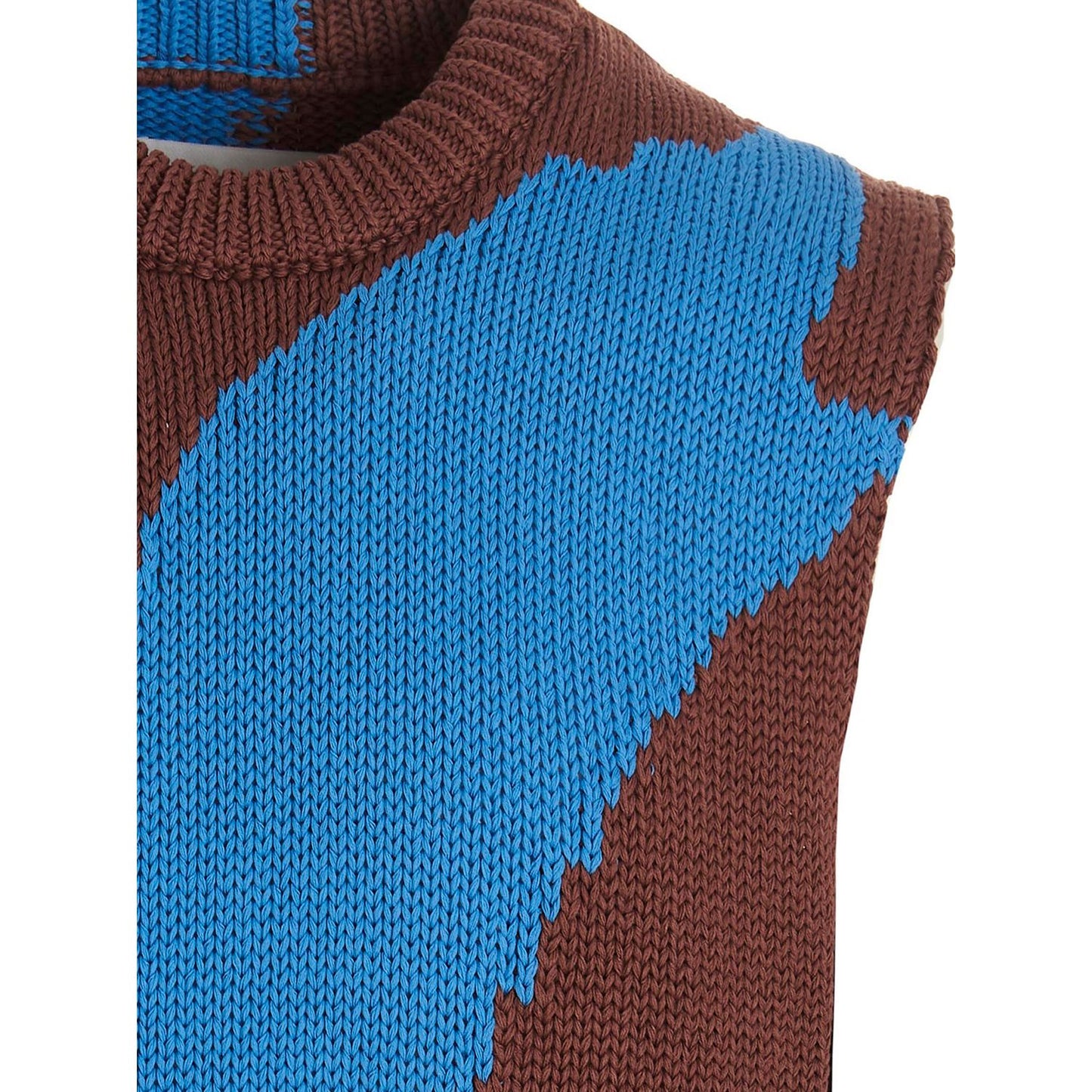 Jil Sander Multicolor Cotton Sleeveles Sweater