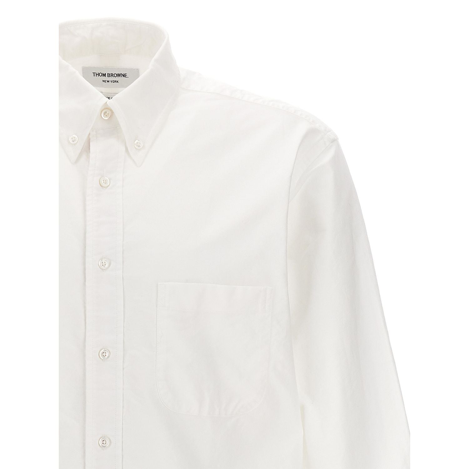 Thom Browne White Cotton Blouse