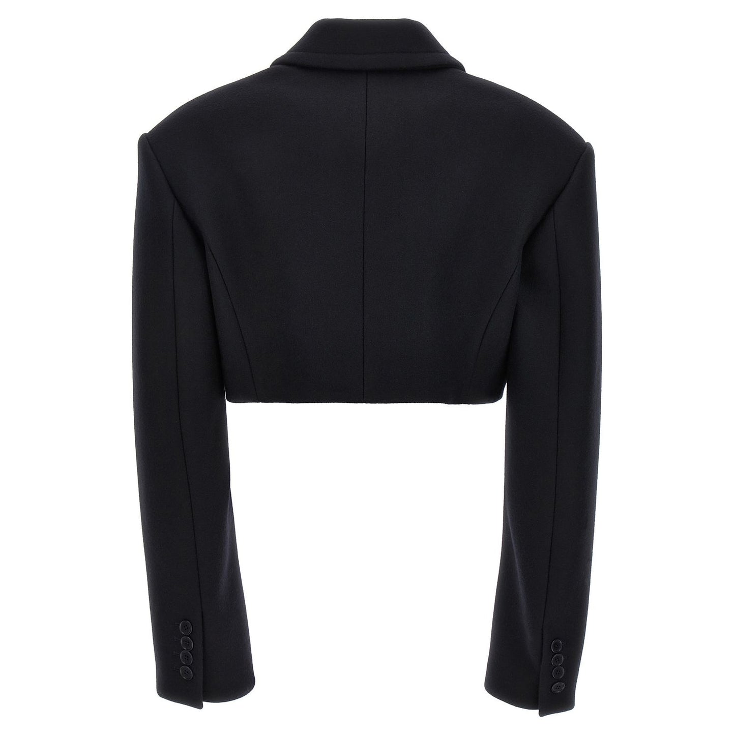 Stella McCartney Black Wool Full-Length Jacket