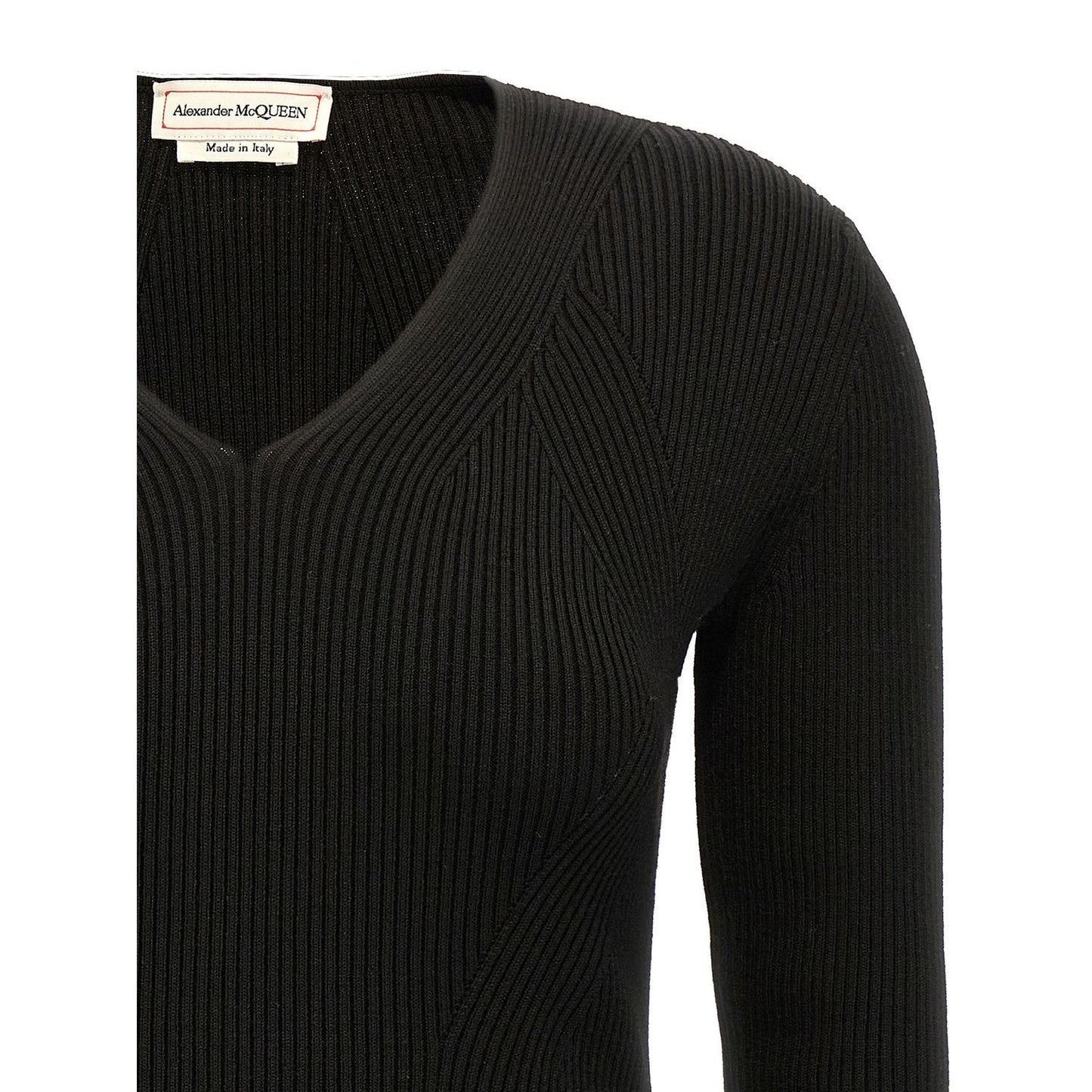 Alexander McQueen Black Wool Cardigan