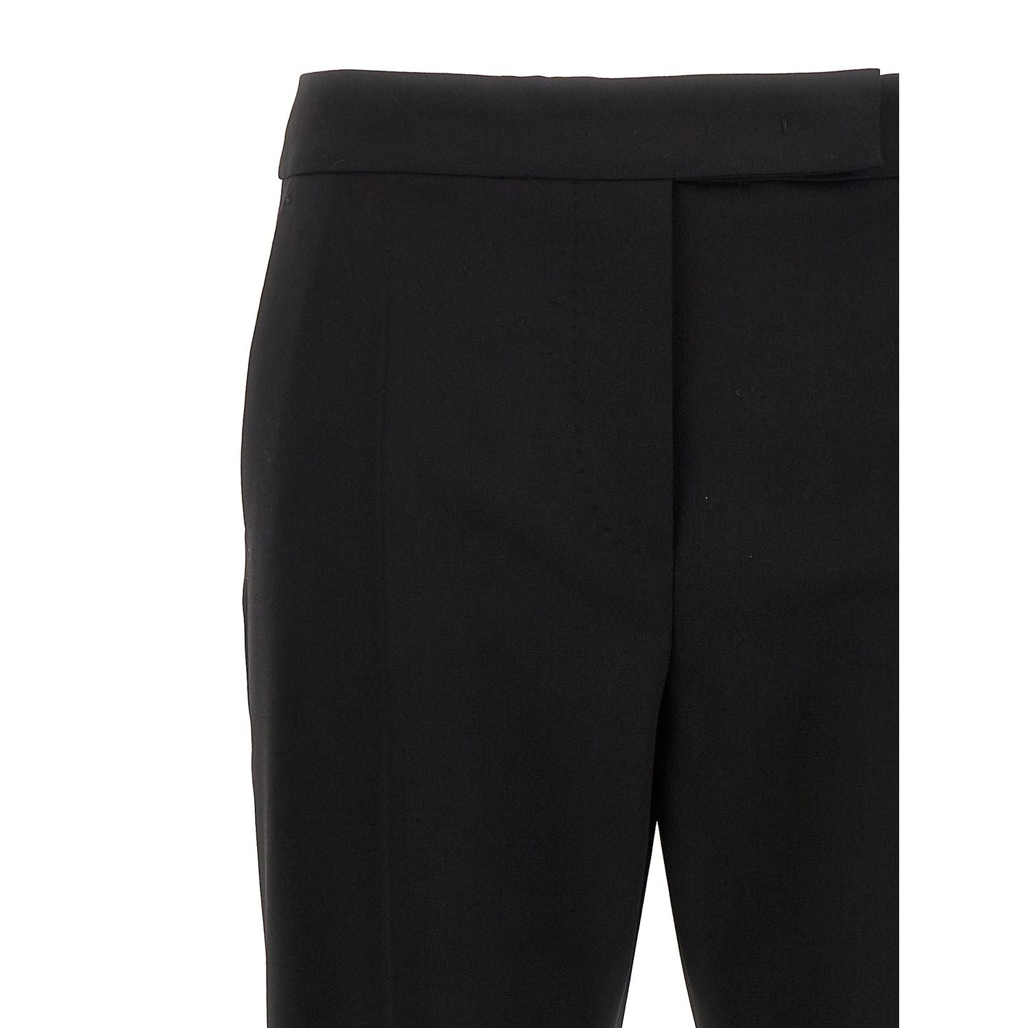 Max Mara Black Virgin Wool Dress Pants