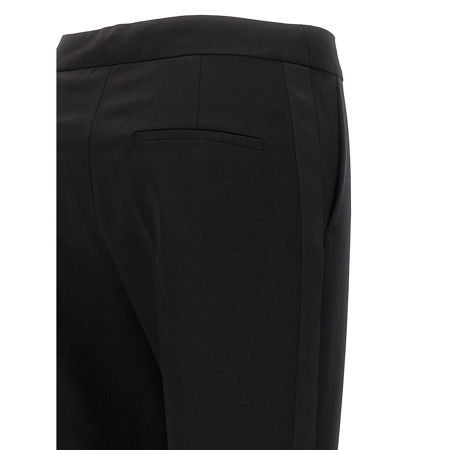 Max Mara Black Virgin Wool Dress Pants