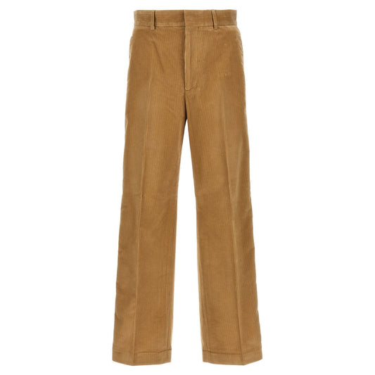 Palm Angels Beige Cotton Casual Pants