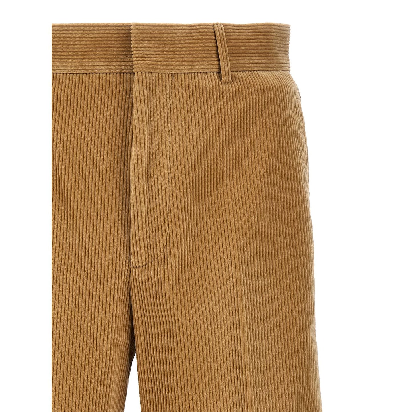 Palm Angels Beige Cotton Casual Pants