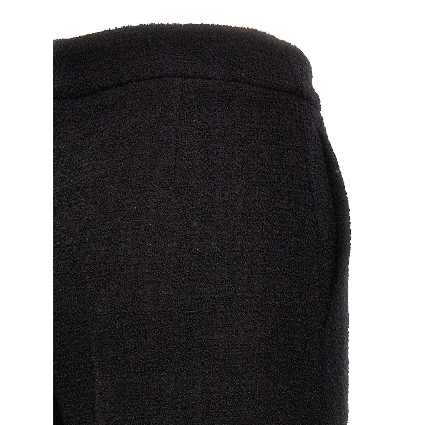 Moschino Black Wool Cropped Pants