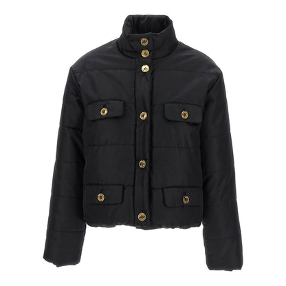 Moschino Black Polyamide Full-Length Jacket