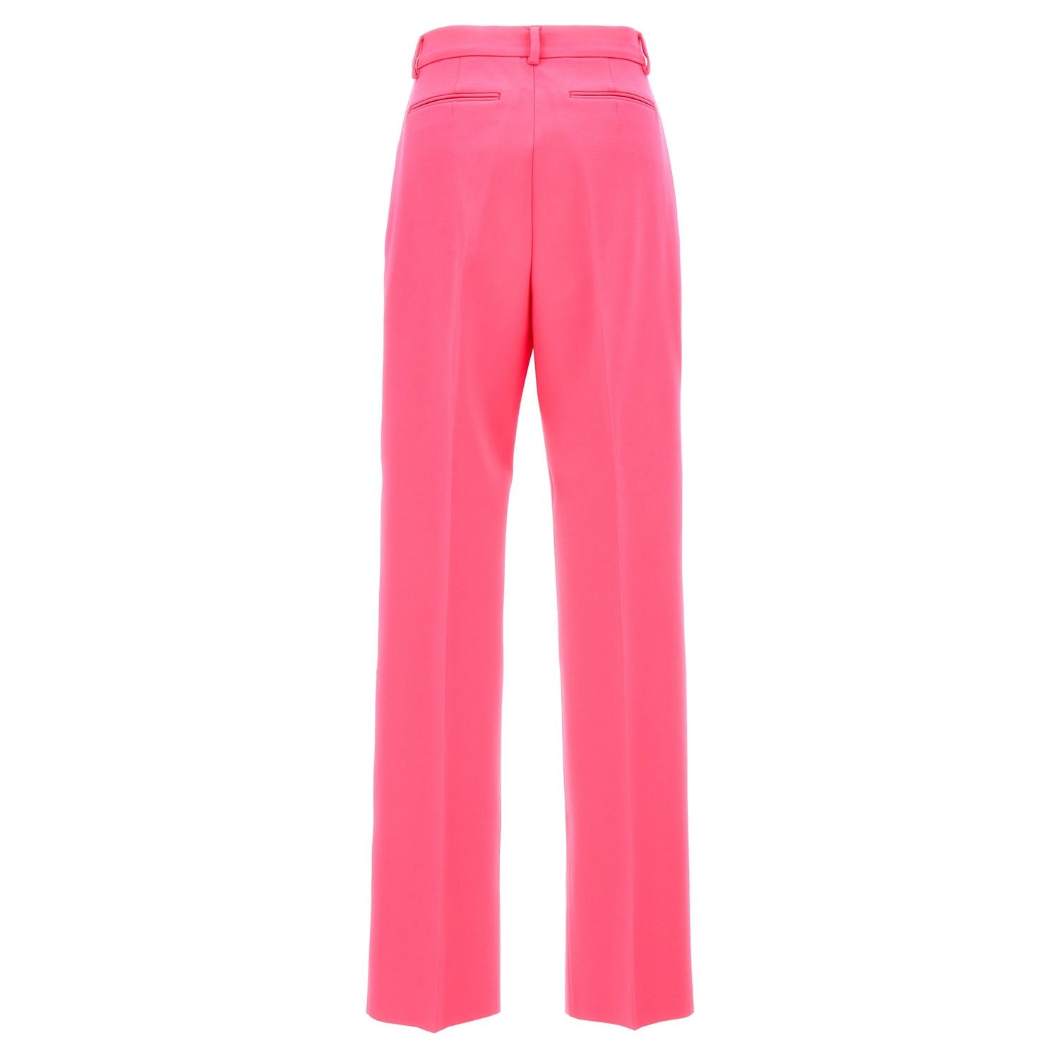 Sportmax Fuchsia Virgin Wool Casual Pants