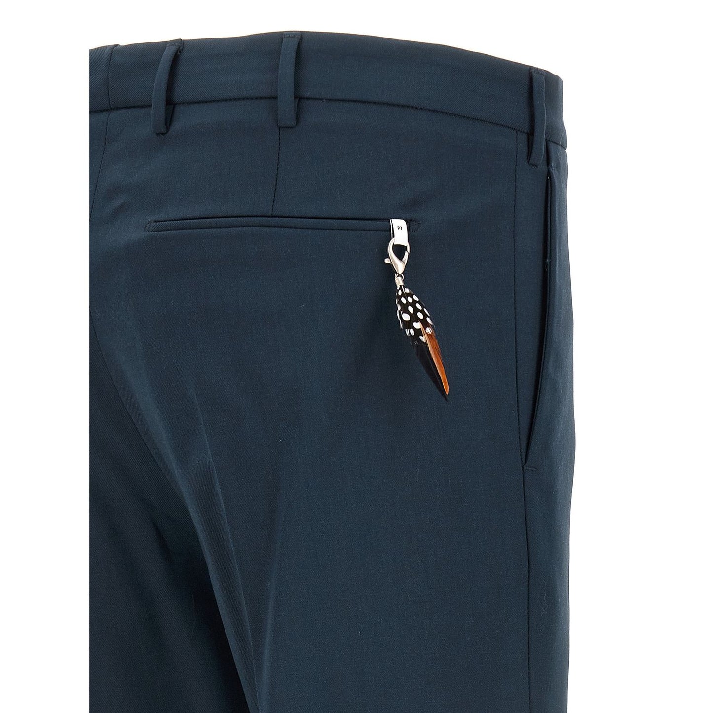 PT Torino Blue Virgin Wool Dress Pants