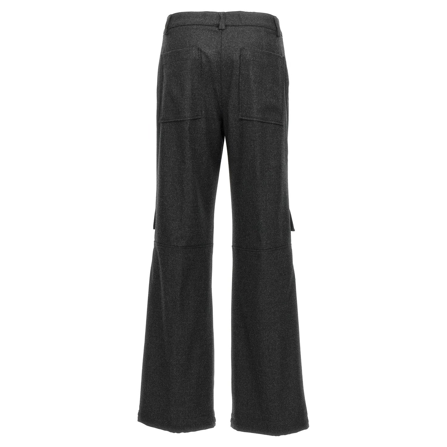 P.A.R.O.S.H. Gray Virgin Wool Cargo Pants