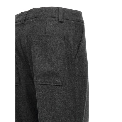 P.A.R.O.S.H. Gray Virgin Wool Cargo Pants