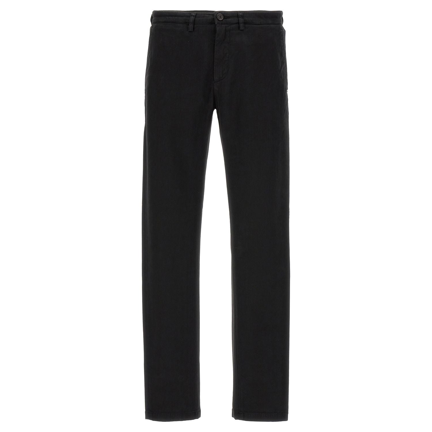 Department 5 Black Cotton Casual Pants
