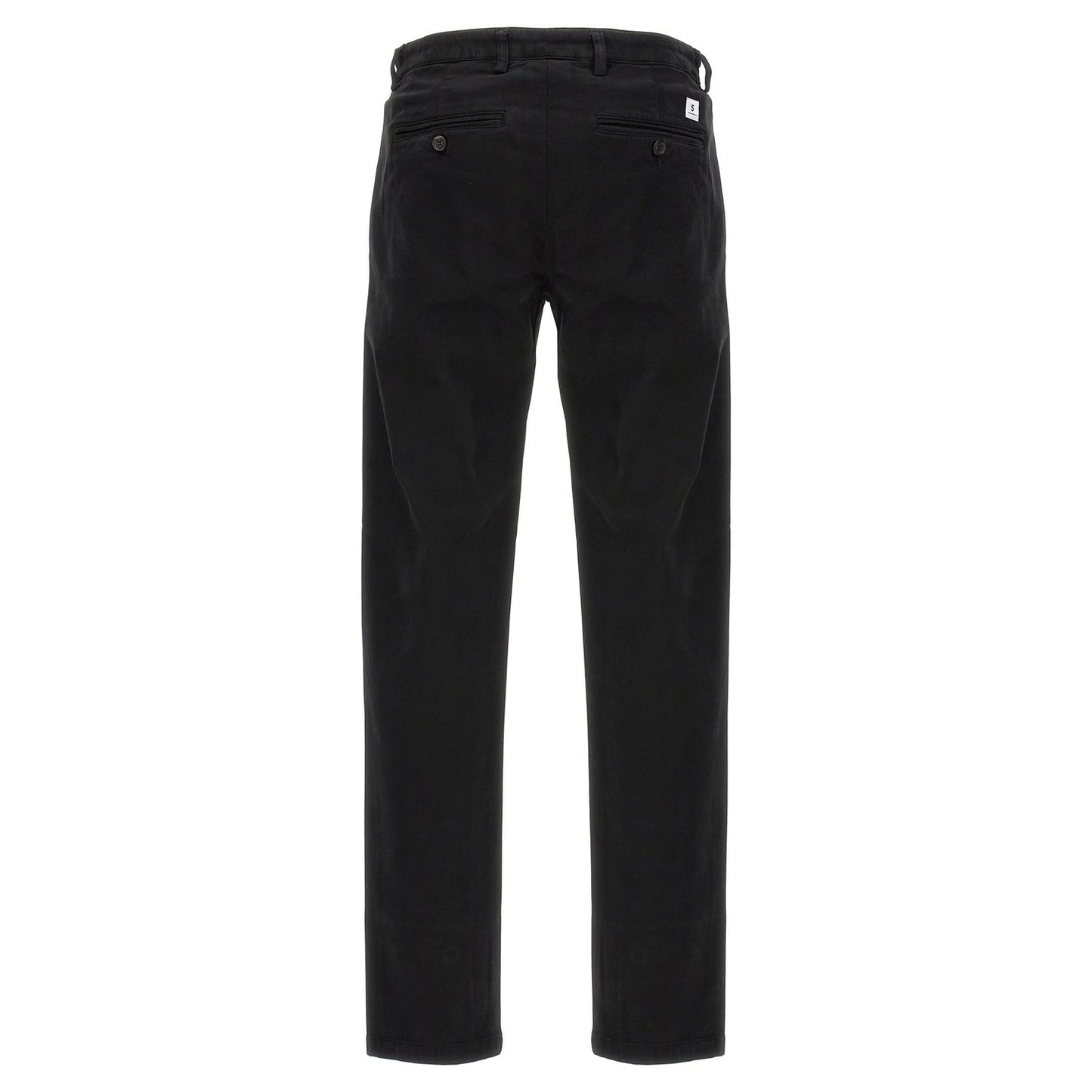 Department 5 Black Cotton Casual Pants