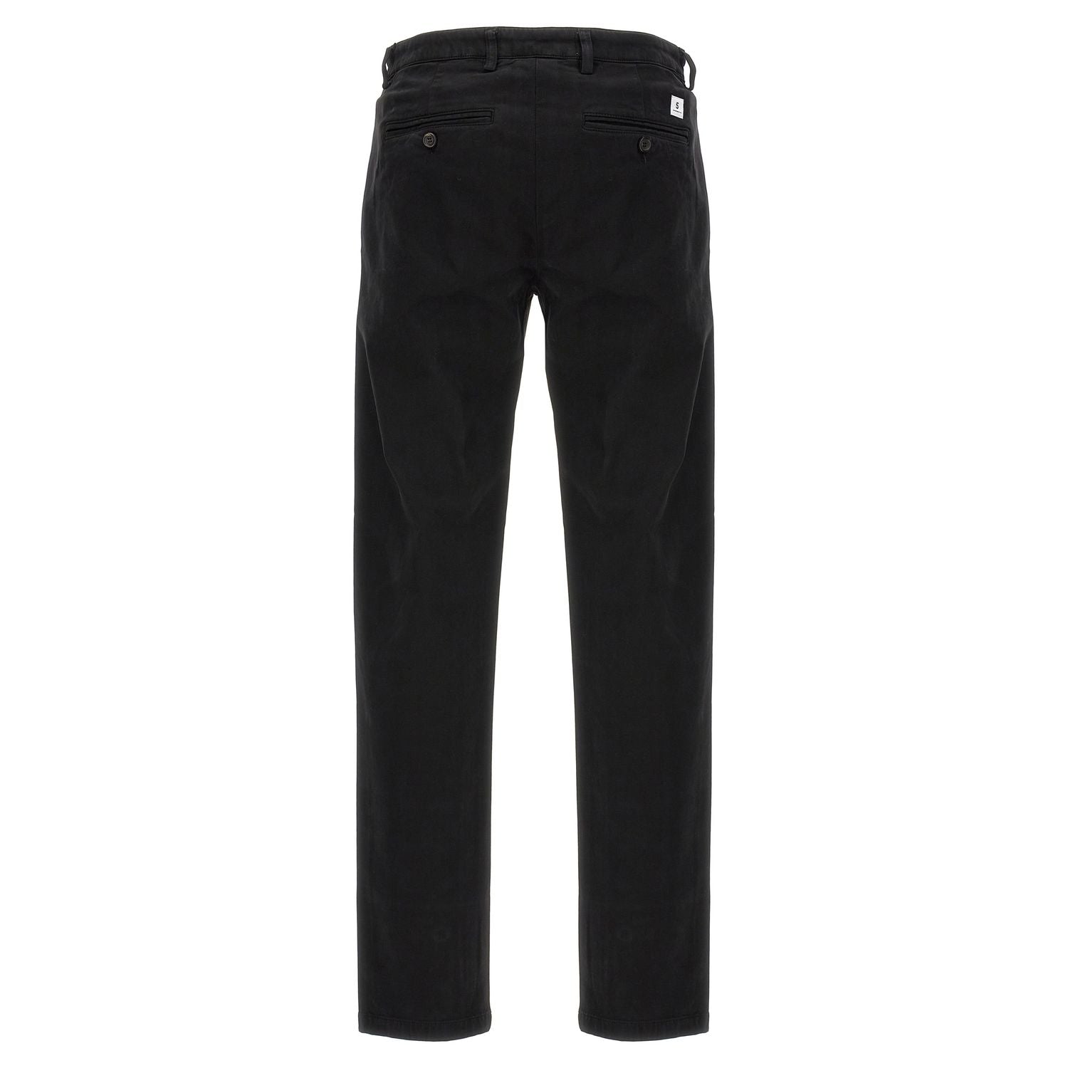 Department 5 Black Cotton Casual Pants