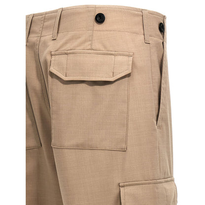 Department 5 Beige Polyester Cargo Pants
