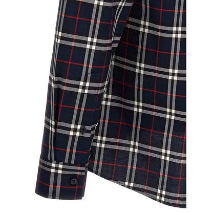 Burberry Blue Cotton Blouse