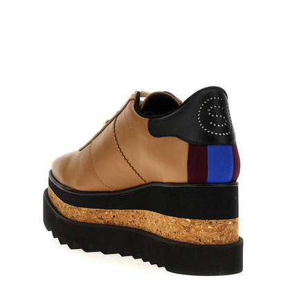 Stella McCartney Brown Polyester Wedge Sandals