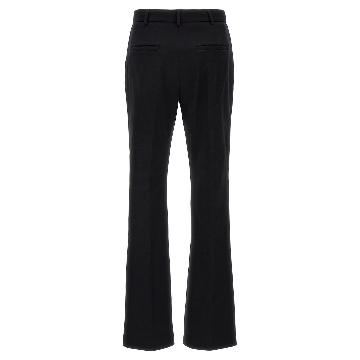Sportmax Black Cotton Casual Pants