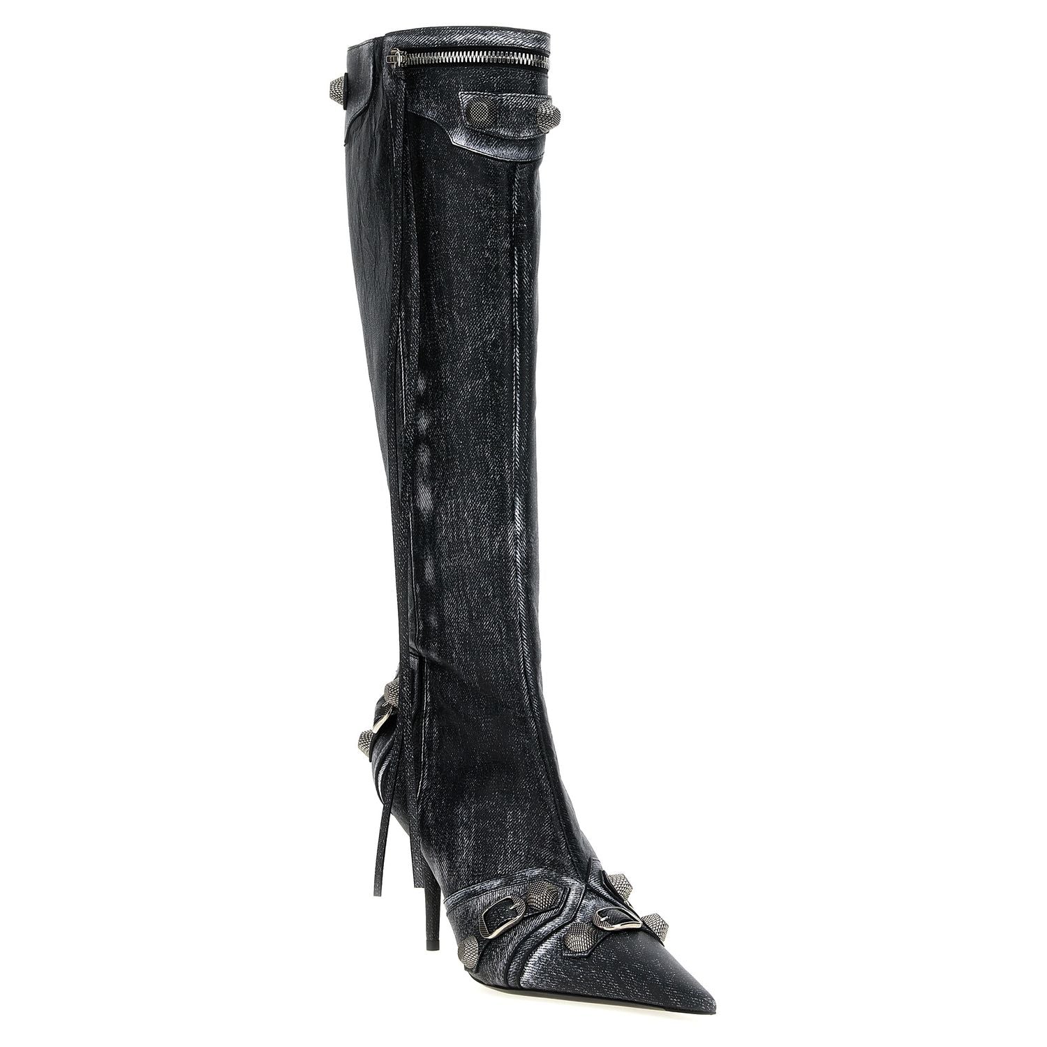 Balenciaga Black Lamb Leather Over The Knee
