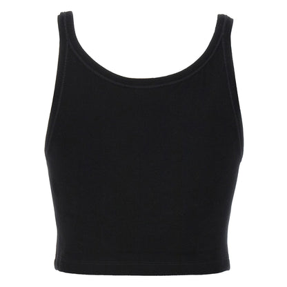 Palm Angels Bicolor Cotton Sport Bra