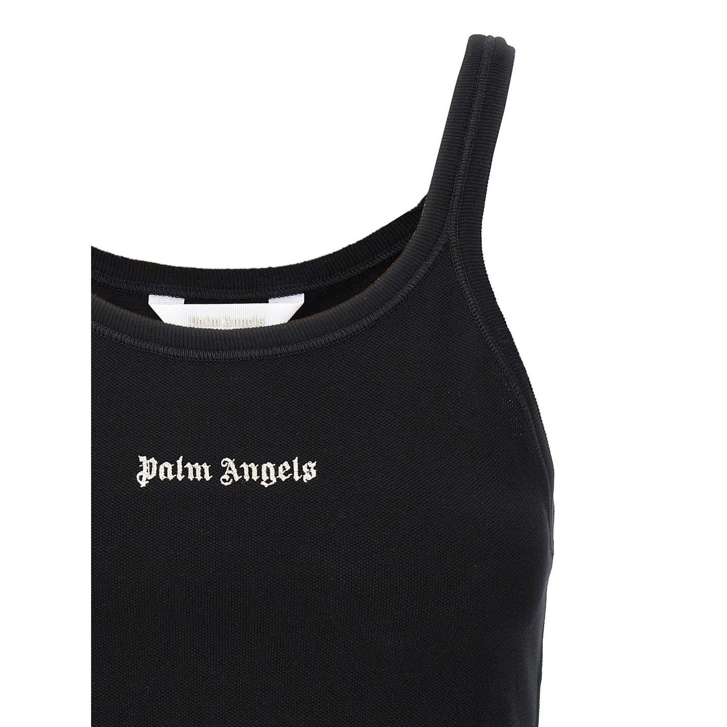 Palm Angels Bicolor Cotton Sport Bra