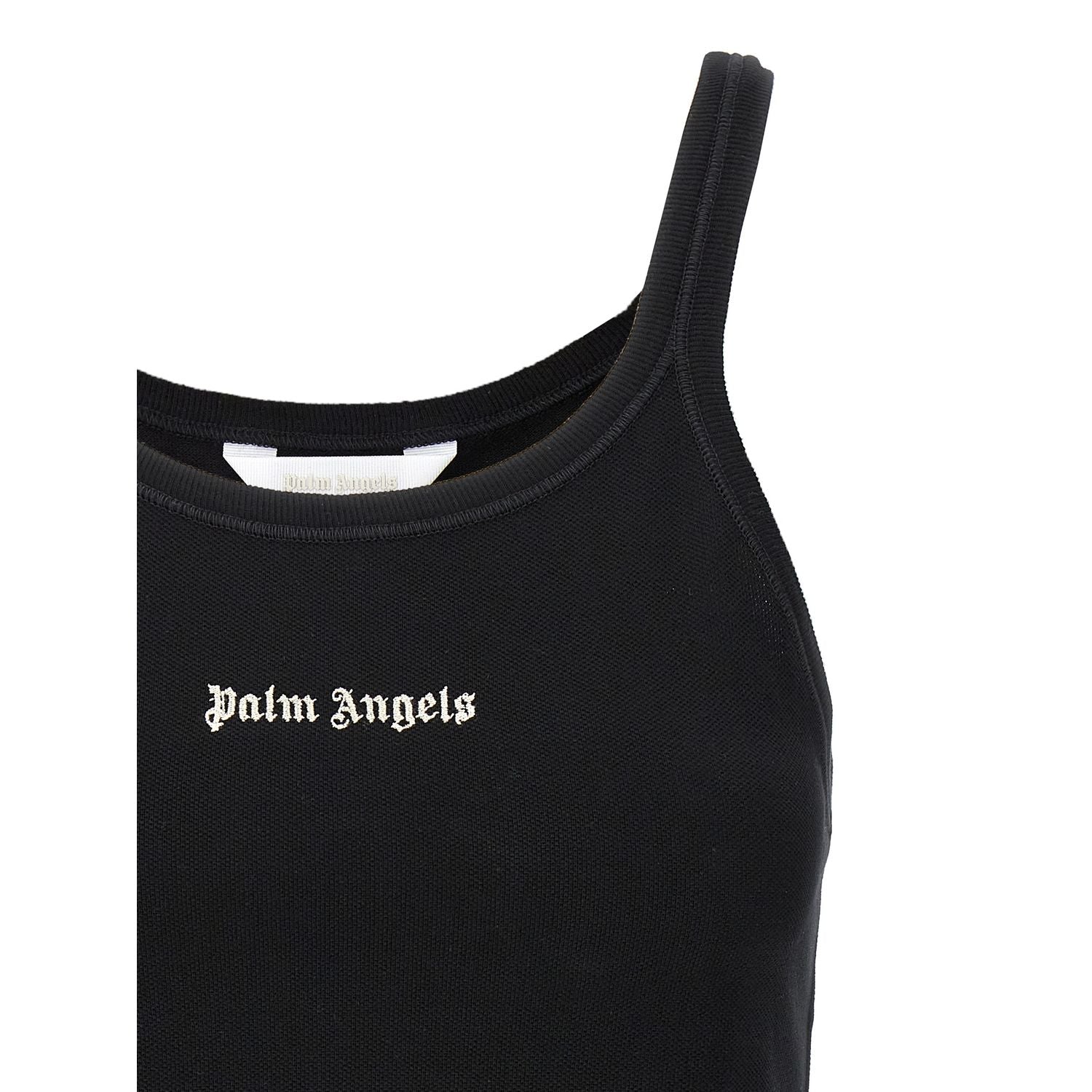Palm Angels Bicolor Cotton Sport Bra