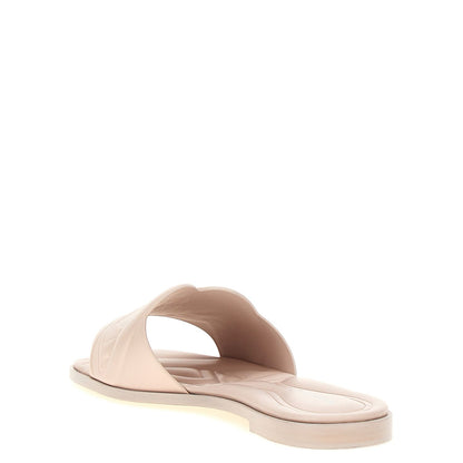 Alexander McQueen Multicolor Calfskin Slides