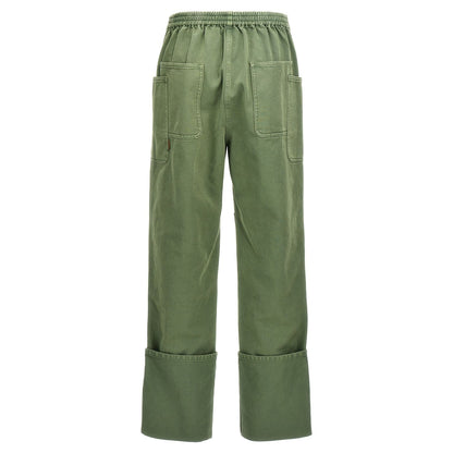 Max Mara Bicolor Cotton Casual Pants