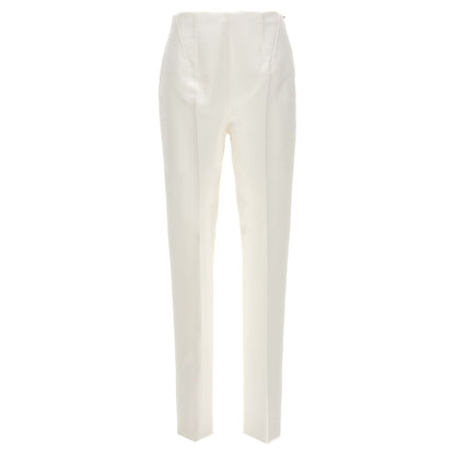Sportmax White Acetate Dress Pants