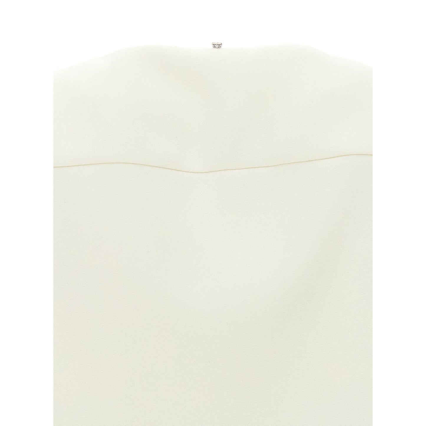 Sportmax White Polyester Full-Length Jacket