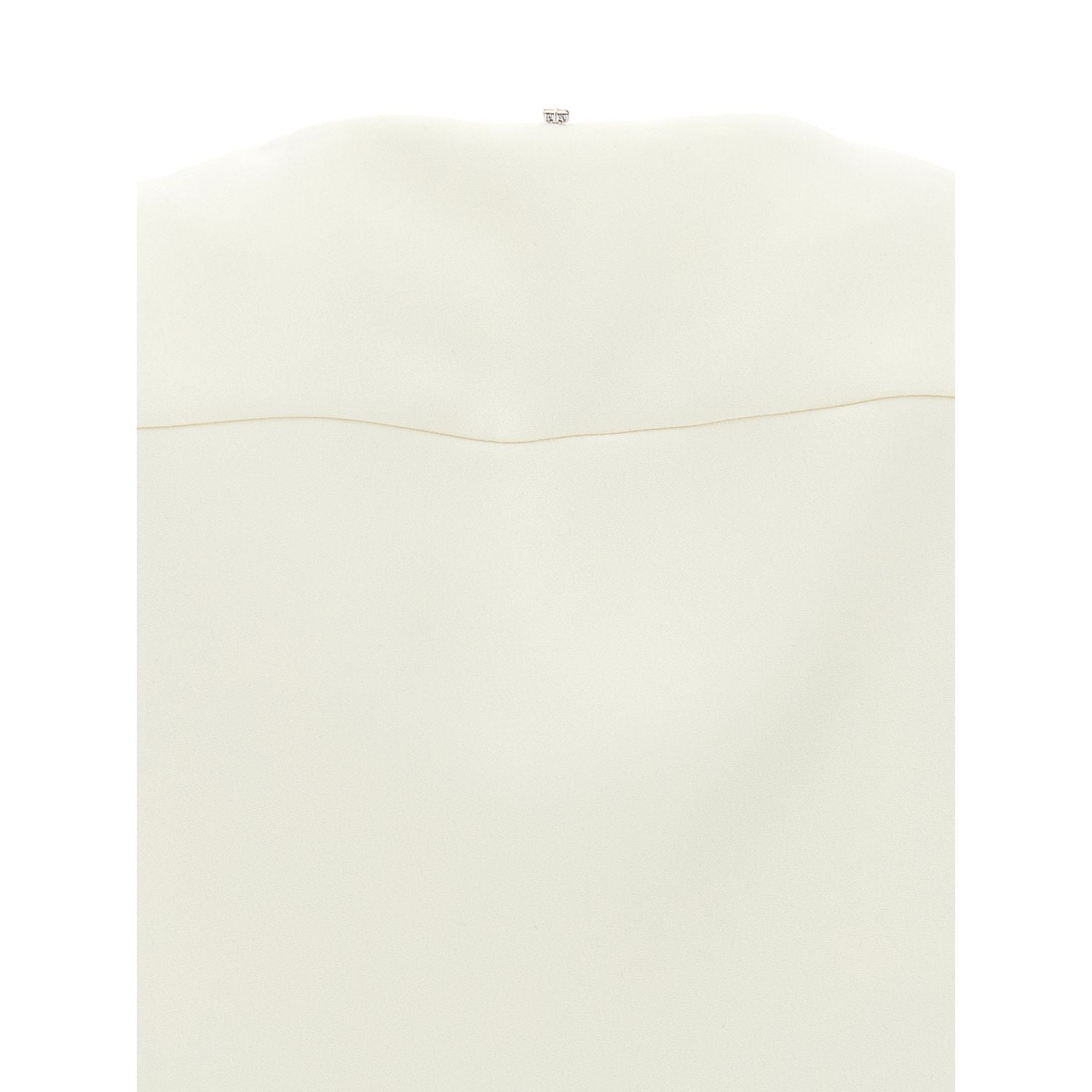 Sportmax White Polyester Full-Length Jacket