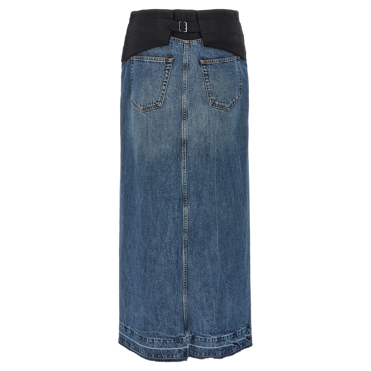 Stella McCartney Blue Cotton Mini Skirt