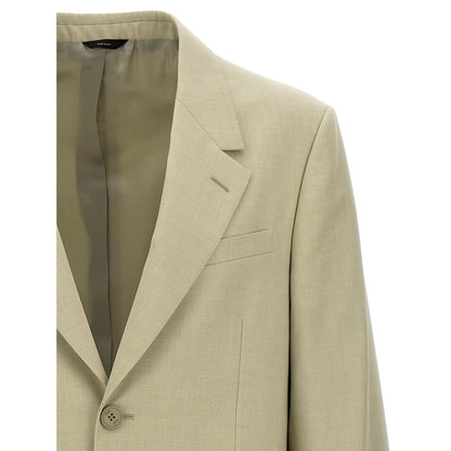 Fendi Beige Virgin Wool Blazer