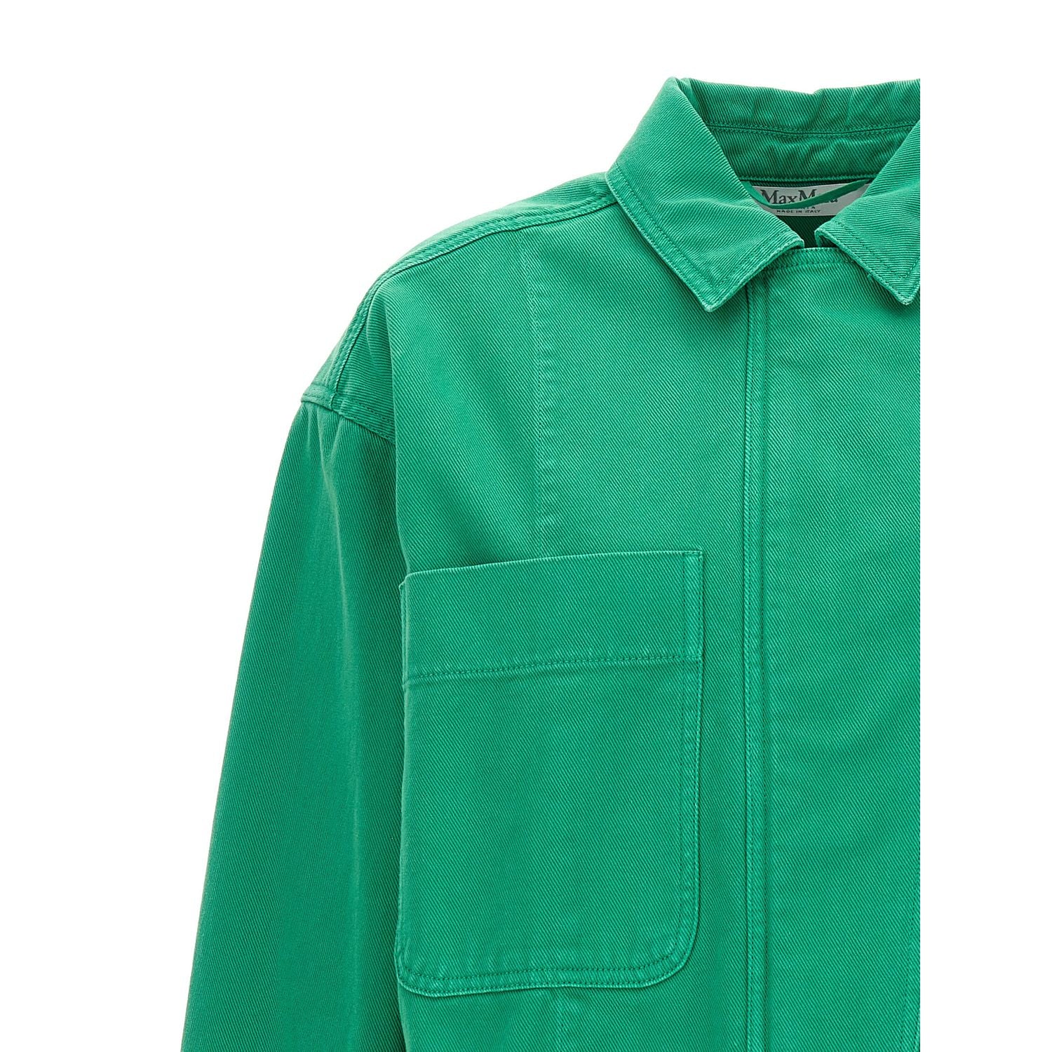 Max Mara Bicolor Cotton Full-Length Jacket