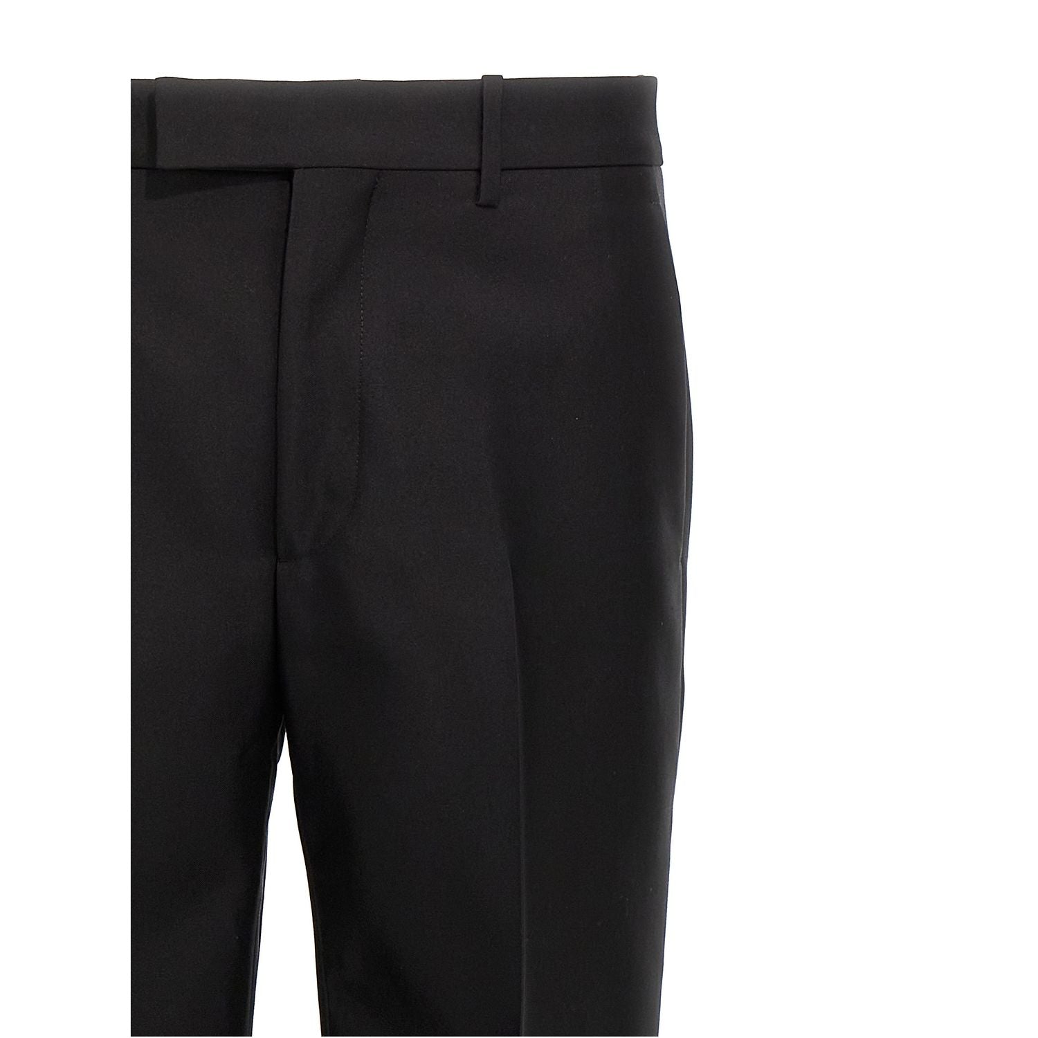 Burberry Black Virgin Wool Dress Pants