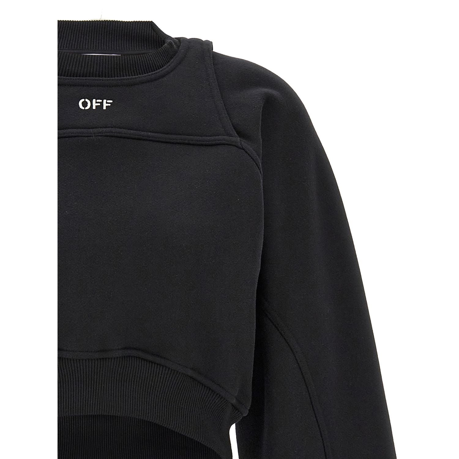 Off-White Bicolor Cotton Sweatshirt
