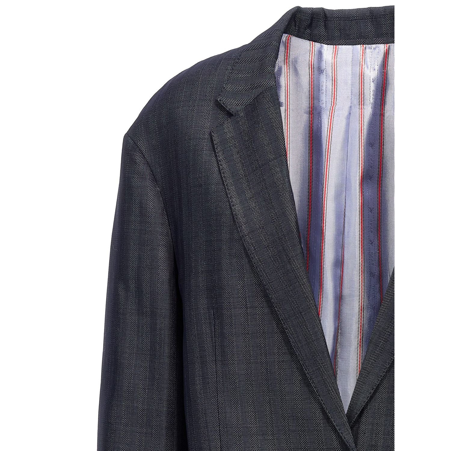 Etro Blue Wool Blazer