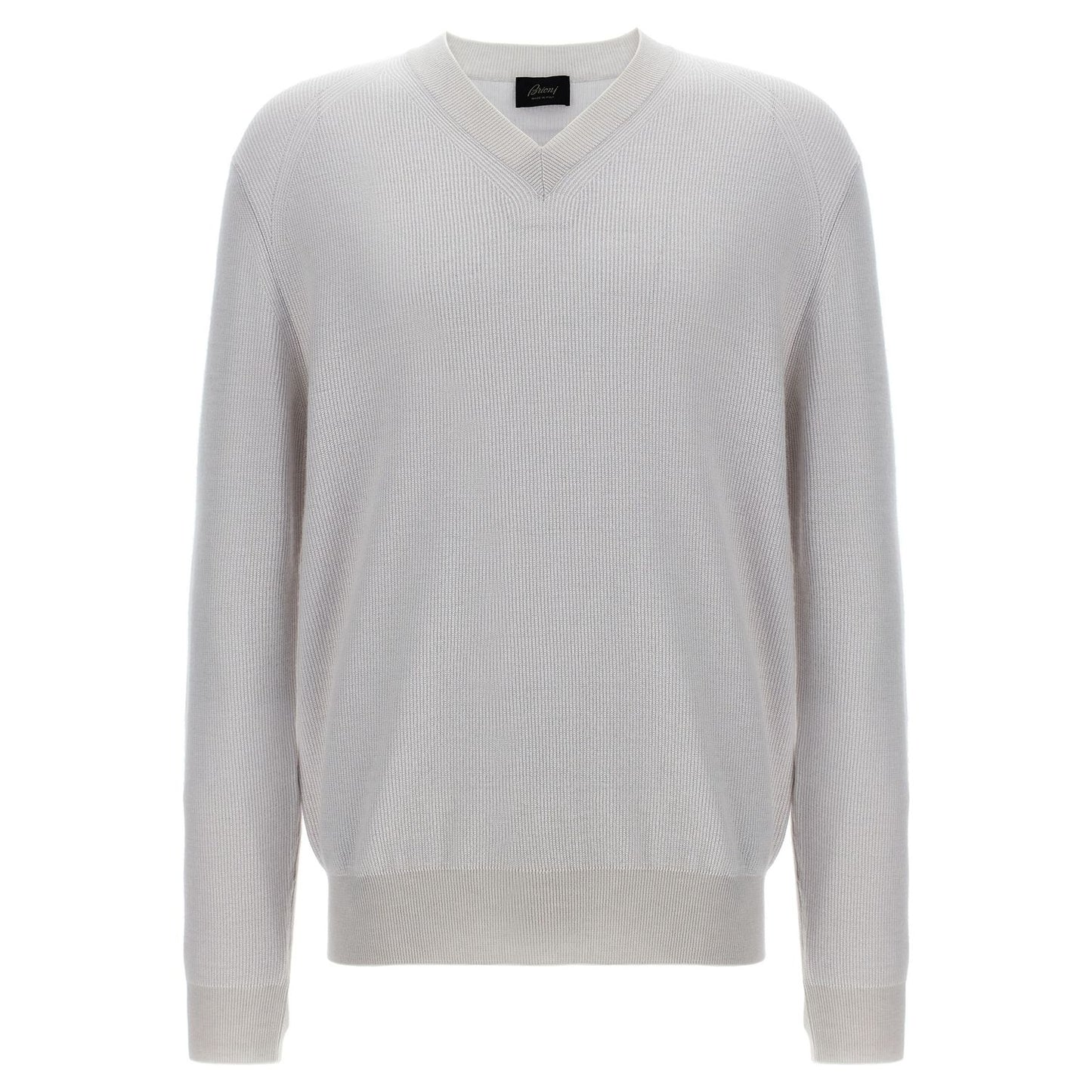 Brioni White Cashmere Cardigan