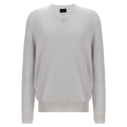 Brioni White Cashmere Cardigan