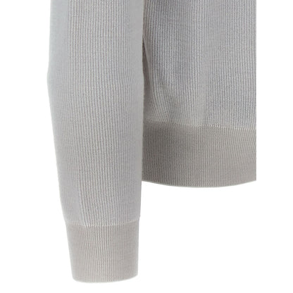 Brioni White Cashmere Cardigan