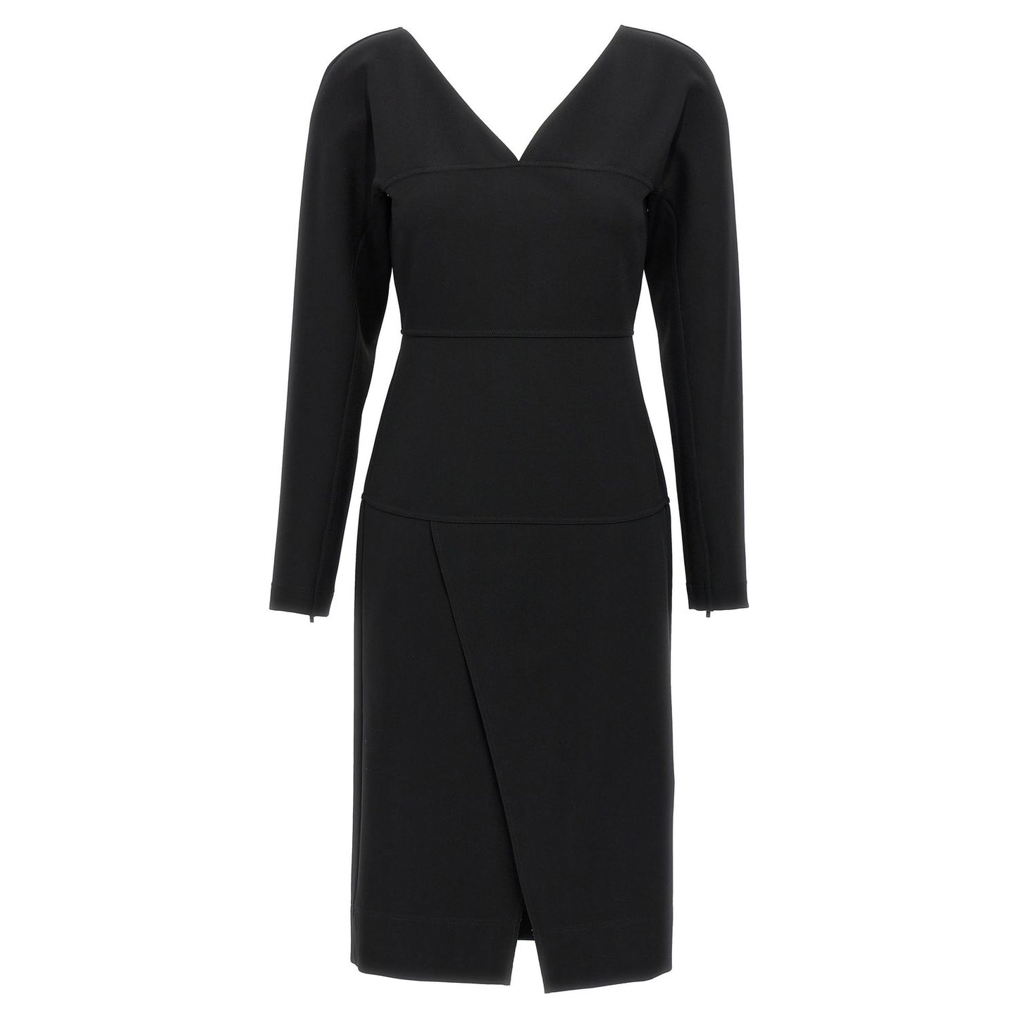 Fendi Black Viscose Midi Dress
