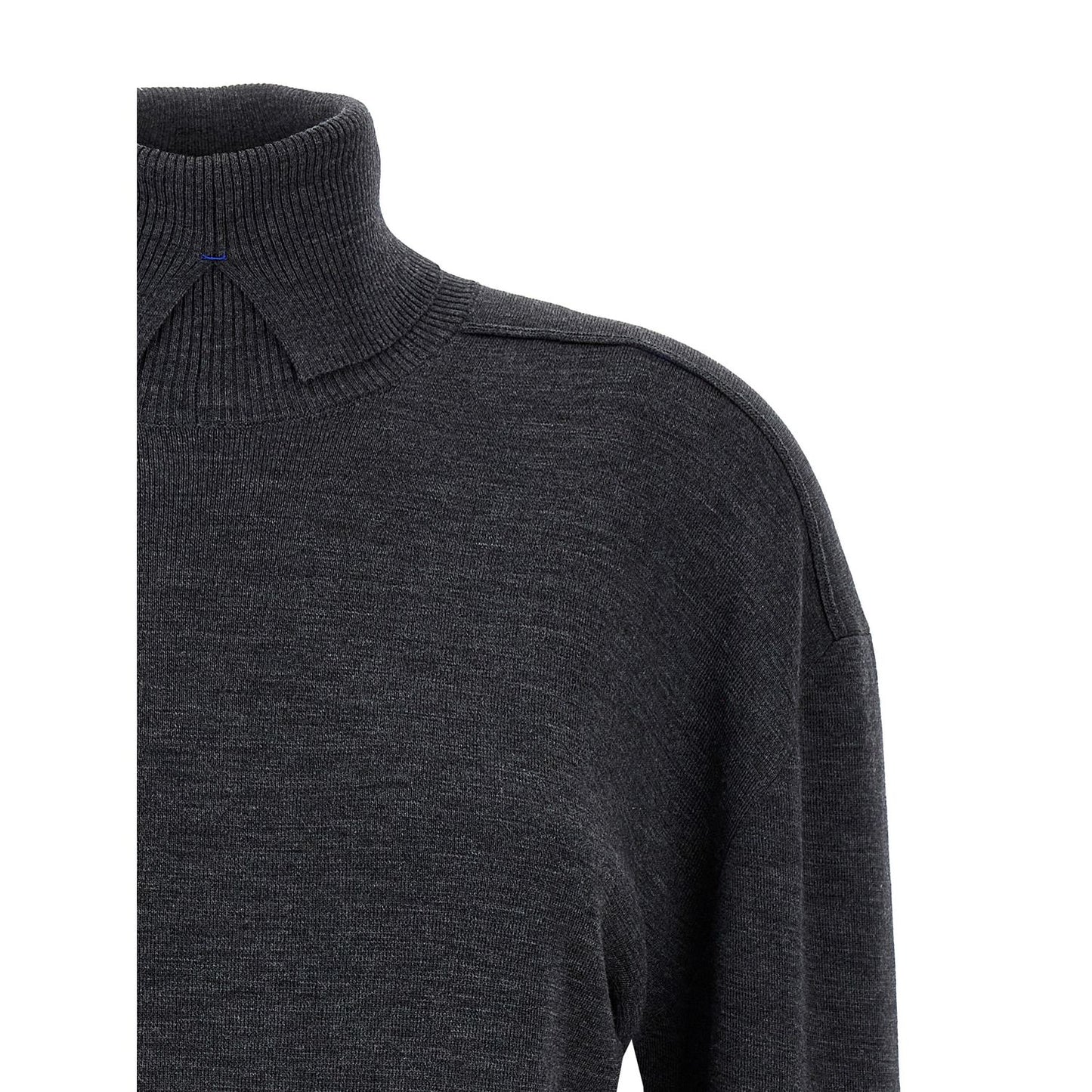 Burberry Gray Wool Cardigan