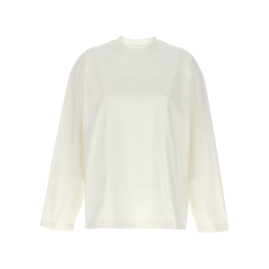 Jil Sander White Cotton Long Sleeve T-Shirt