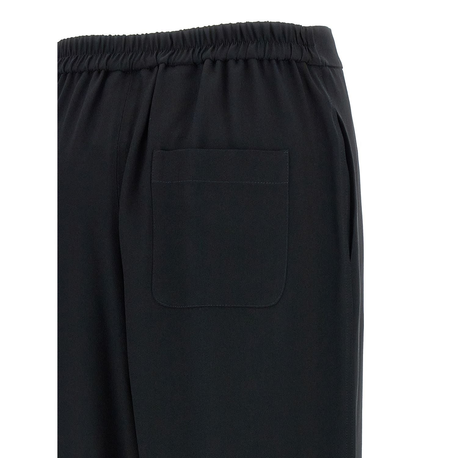 Moschino Black Acetate Casual Pants