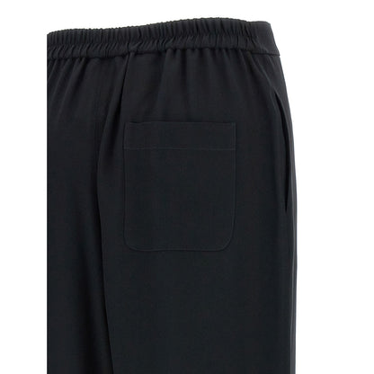 Moschino Black Acetate Casual Pants