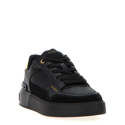 Balmain Black Calfskin Sneakers
