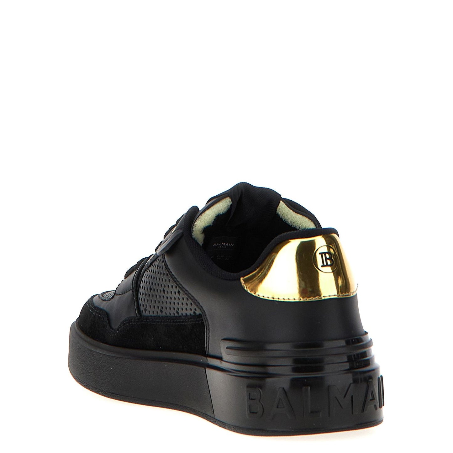 Balmain Black Calfskin Sneakers