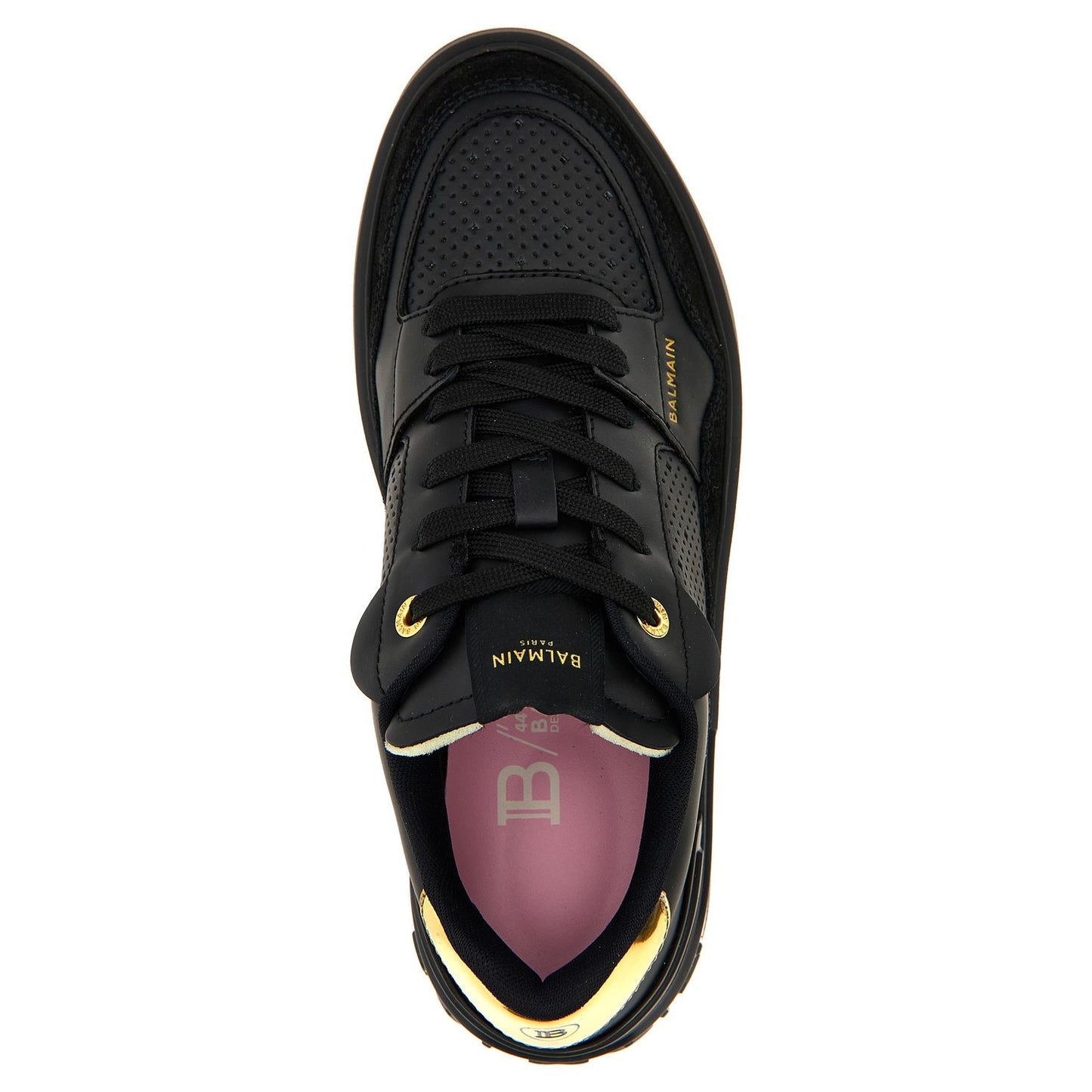 Balmain Black Calfskin Sneakers