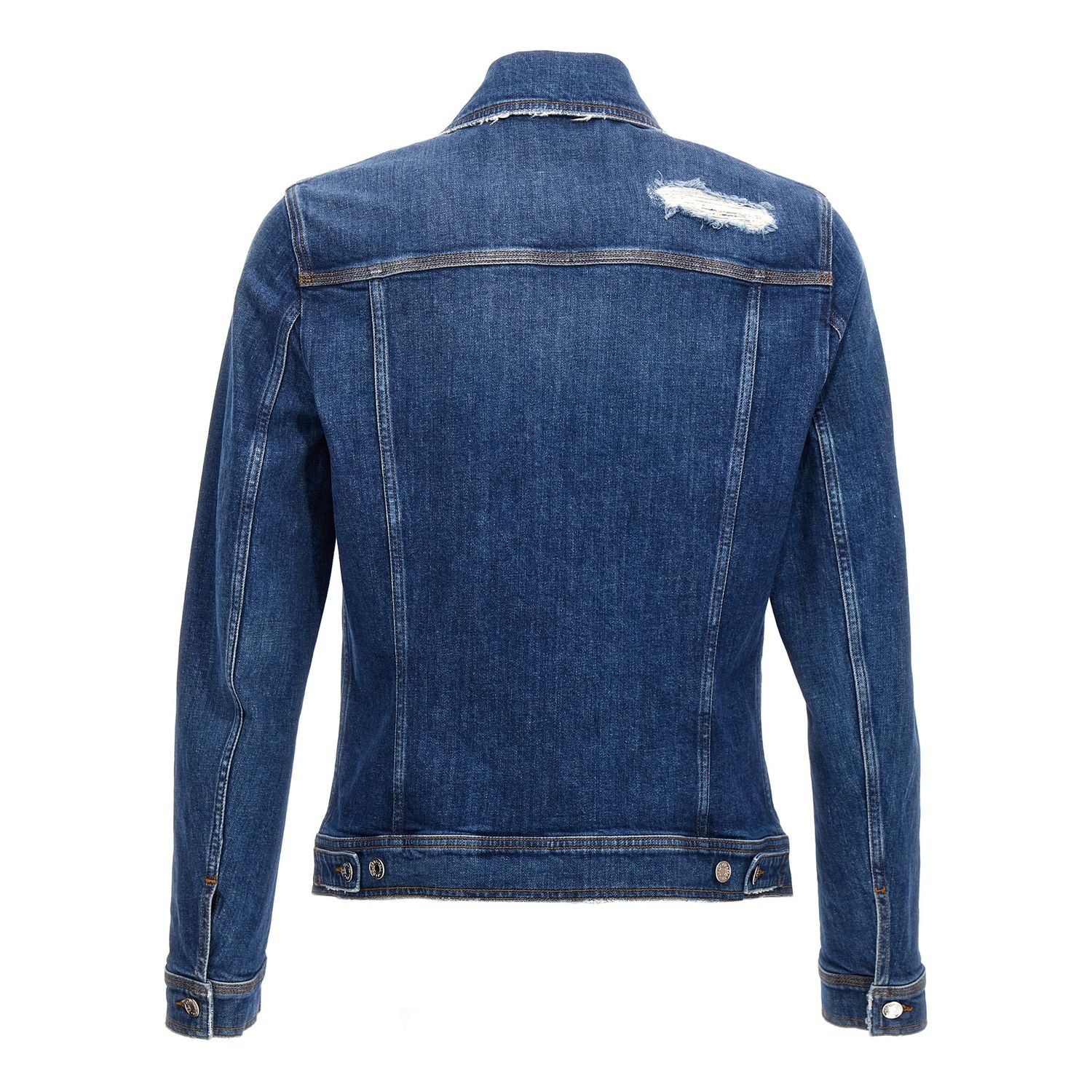 Dolce & Gabbana Blue Cotton Denim Jacket