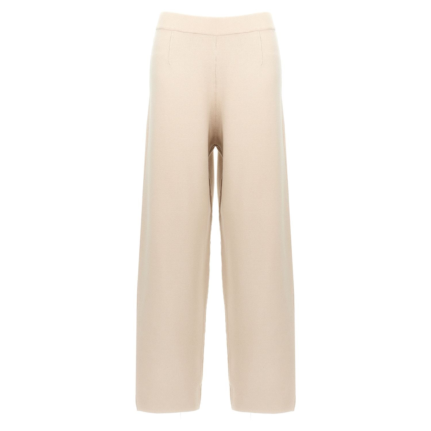 Max Mara Beige Viscose Casual Pants
