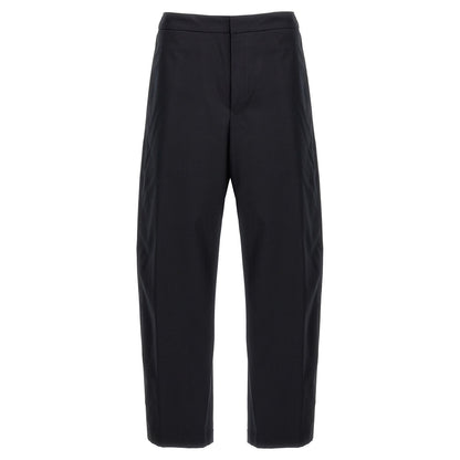Jil Sander Blue Cotton Casual Pants